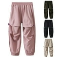 thumbnail image 6 of ZACPNCV 2PC Boys Cargo Joggers Pants Quick Dry Hiking Pants Lightweight Outdoor Athletic Track Trousers 12-13 Years, 6 of 6