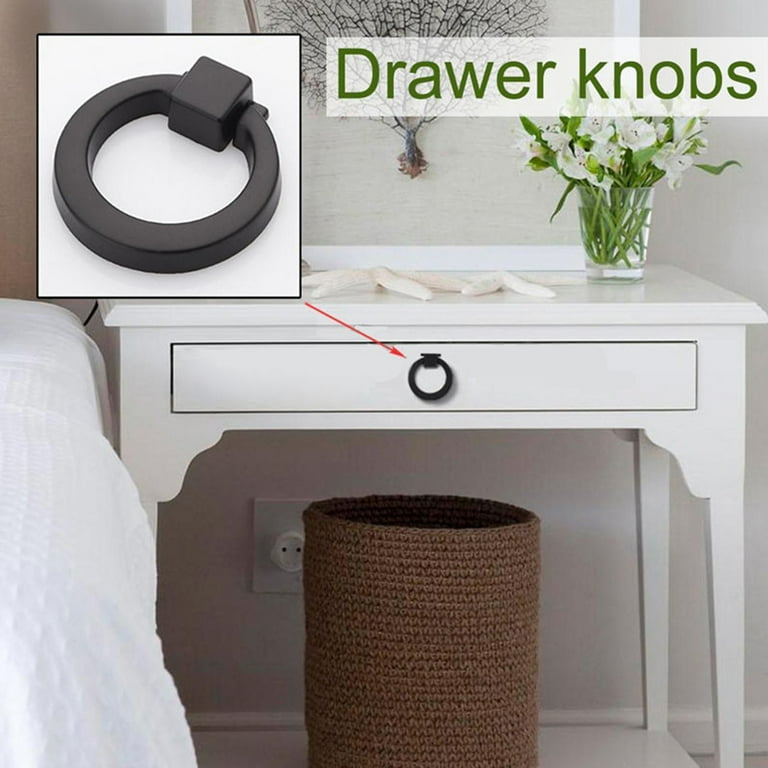 Porfeet Modern Dresser Knobs Pull Ring Drawer Pulls Cabinet Door Knobs Rings  Handle(Gold) - Walmart.com