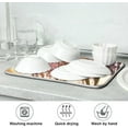 thumbnail image 7 of FREEAMG Absorbent Dishes Drainer/Rack Mat for Countertop Small Size 16 x 18 inch, Microfiber Dish Drying Pads Kitchen Counter Draining Pad Butterfly Flowers Macro, 7 of 7