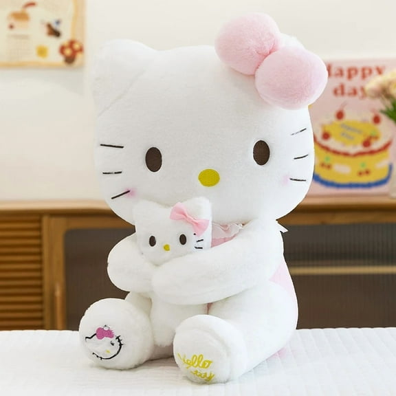 58cm Sanrio Cartoon Cute Hello Kitty Kuromi Melody Stuffed Plush Toys Kawaii Room Decor Sofa Cushion Pillow Peluches Doll Gift
