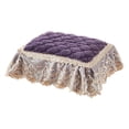 thumbnail image 2 of Funda de silla de encaje europeo, funda de asiento, funda de asiento de silla cuadrada, cojines para cojines de asiento , decoración de 15,74x Púrpura Macarena Almohadillas de asiento de cojín para silla, 2 of 7