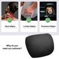 thumbnail image 5 of 1pcs Car headrest Car seat pillow Neck protection pillow car interior decoration about 30*19*7.5CM - black, 5 of 5