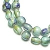 Cousin Glass Round & Oval Teal / Blue Beads, 1 Each