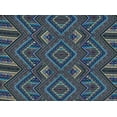 thumbnail image 2 of Zelouf Psychedelic Aztec Placement On Penelope Crepe  , Sewing, DIY, Crafts Fabric by the Yard, 484 Royal/coral, 20 Yard, 2 of 2