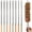 Silver,23", 8pcs, variant on RedSwing 20pcs Metal Kabob Skewers – 14" Flat Stainless Steel Reusable Skewers for Grilling Meat, Chicken, and Vegetables