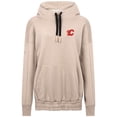 thumbnail image 2 of Women's Levelwear Khaki Calgary Flames Waterfall Stained Glass Pullover Hoodie, 2 of 3