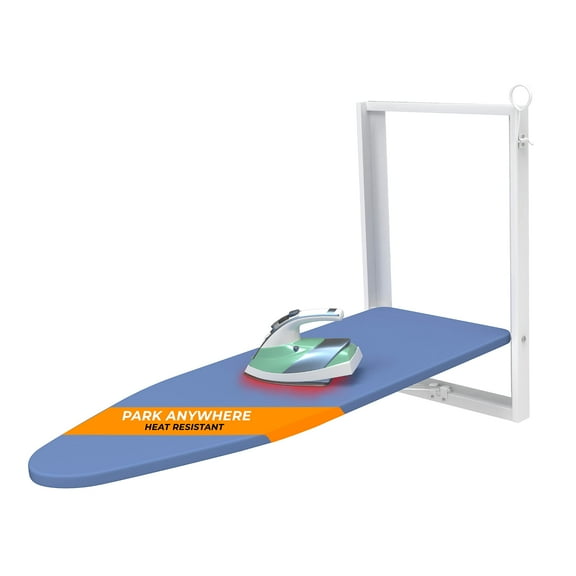 Xabitat Wall Mounted Ironing Board, 36.2" X 12.2" Compact Mount Fold Down Iron