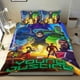thumbnail image 1 of Justicia Joven Conjunto de sábanas temático, trío de piezas, cómodo y amigable con la piel, diseño único, regalo de decoración para el hogar para familiares, amigos y fans,173cm *218cm, 1 of 6