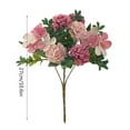 thumbnail image 3 of Staron Artificial Flowers for Outdoors (Pink), No Fade Fake Plastic Flowers Outdoor Faux Plants for Decoration Hanging Planters Indoor Outside Garden Porch Home Wedding Party, 3 of 7