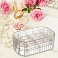 thumbnail image 6 of Jewelry Storage Box Earring Tray 3 Layer Jewelry Organizer Women Jewelry Box Clear Golden, 6 of 8