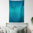 thumbnail image 4 of Ombre Tapestry, Deep Blue Tropical Ocean Exotic Lands Inspired Design Modern Digital Print, Wall Hanging for Bedroom Living Room Dorm Decor, 40W X 60L Inches, Petrol Blue, by Ambesonne, 4 of 5