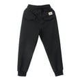 thumbnail image 4 of TOOYOU Boys Pants Toddler Active Jogger Sweatpants Kids Casual Athletic Pocket Pull On Pants Size 5-6 Years , Black, 4 of 6