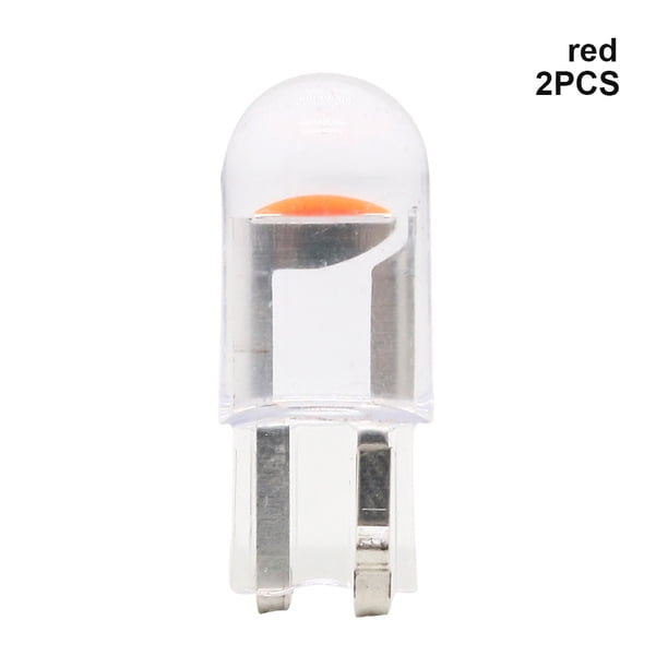 Riwesomey 10 Uds T10 168 192 2825 COB LED coche cuña estacionamiento luz lateral puerta bombilla instrumento lámpara Auto matrícula luces Bombillas para automóviles Rojo 2 piezas Riwesomey VI000621-02