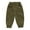 Army Green, variant on traylea Toddler Boys Girls Cotton Joggers Elastic Waisted Sweatpants Baggy Trousers with Pockets