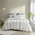 thumbnail image 3 of INK+IVY 100% Cotton Duvet Comforter Cover Bedding Set, Ivory - Full/Queen, 3 of 5