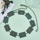 thumbnail image 4 of Cinturón de estilo tibetano con conchos y turquesas metálicas, 60 cm de largo, con cadena de eslabones para la cintura, ideal para jeans, vestidos y trajes de estilo occidental., 4 of 5