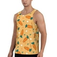 thumbnail image 2 of Easygdp Love Carrot Men's Tank Top, Sleeveless Muscle T Shirts, Breathable, Quick-Dry, Loose for Gym, Running, Fitness - Medium, 2 of 9