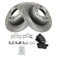 thumbnail image 3 of TRQ Rear Brake Pad & Rotor Kit Brake Pads Brake Rotor Semi-Metallic Fits Select 1991-1995 Acura Legend 1996-1998 RL 1995-1998 Honda Odyssey 1996-1999 Isuzu Oasis, 3 of 4