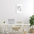 thumbnail image 2 of Stupell Industries Woman Face Detailed Blossoming Flowers Line Drawing Graphic Art Unframed Art Print Wall Art, Design by Ziwei Li, 2 of 5