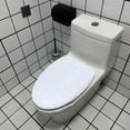 thumbnail image 5 of Toilet Lid Cover for Bathroom Velvet Soft Toilet Lid Seat Cover Washable Machine Toilet Lid Cover with Elastic Bottom Fits Most Toilet Lids(Bright Colors), 5 of 7