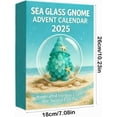 thumbnail image 3 of RICHMJ Sea Glass Gnome Advent Calendar 2025,24 Day Ocean-Inspired Countdown Calendar, Christmas Tree Decorations, Cute Dwarf Decor Gift, 3 of 5