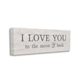 thumbnail image 3 of Stupell Industries Love You To Moon & Back Phrase Graphic Art Gallery Wrapped Canvas Print Wall Art, Design by Yass Naffas Designs, 3 of 7