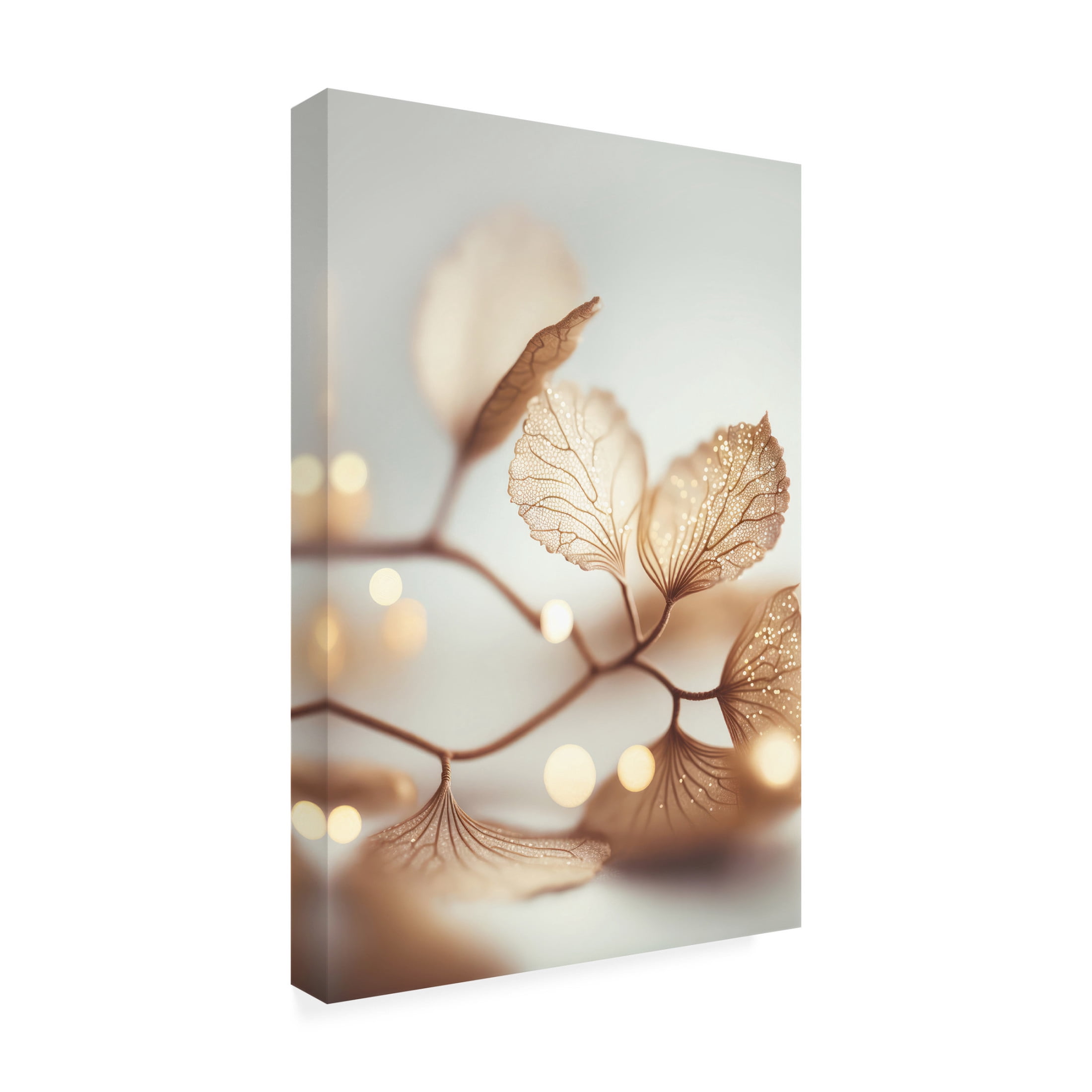 Canvas Wall Art - Treechild 'Filigree Leafs' Wall Art for Living Room, Bedroom, or Office D?cor by Trademark Fine Art - 30 x 47 Inches