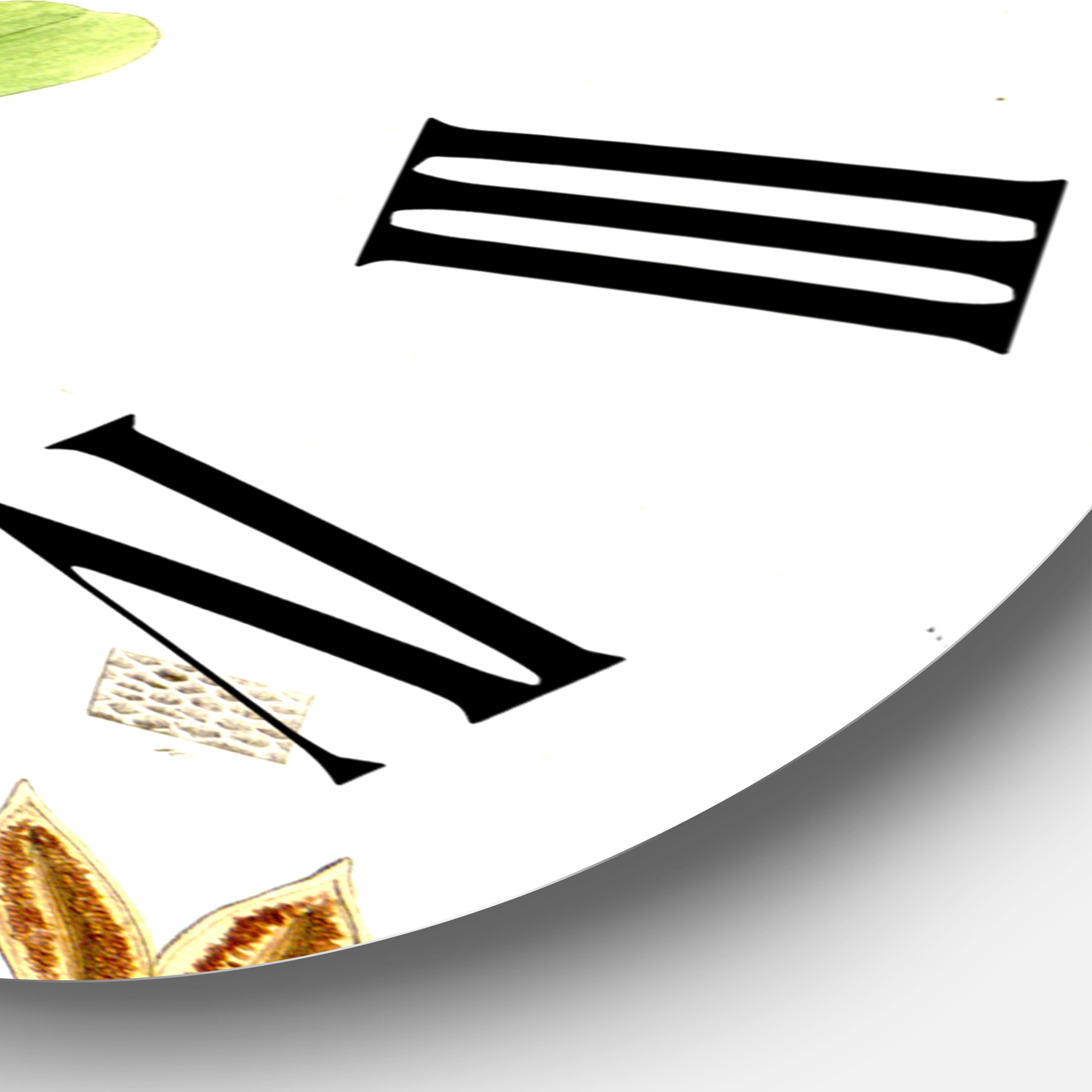 Designart 1 in Quartz Traditional Wall Clock