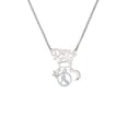 thumbnail image 2 of Delight Jewelry Field Hockey Player Silhouette in 1/2'' Disc Silvertone Dream Big Pendant Necklace, 25", 2 of 4