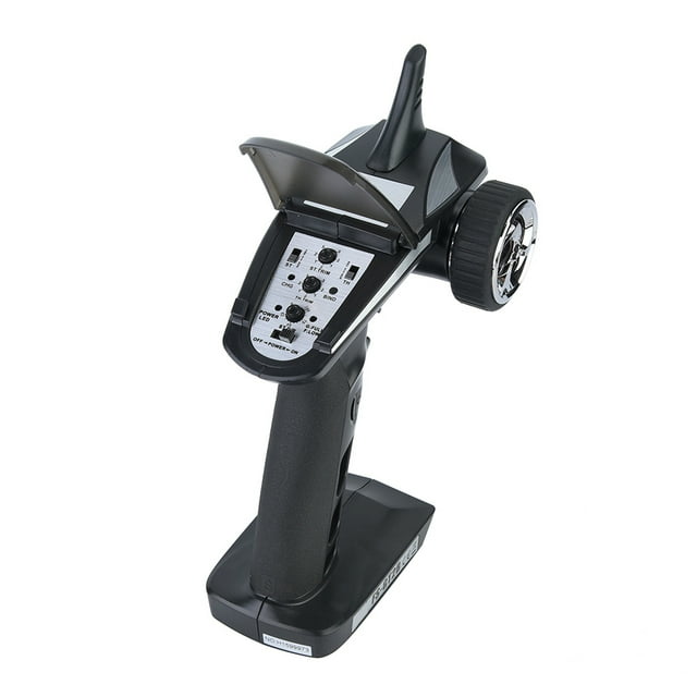 Receptor Transmisor Y Receptor De Botes Para Automóvil Rc De 3ch Con Advertencia De Bajo VoltaJe, Anti -Jamming, Batería De León, Negro, CARGA USB