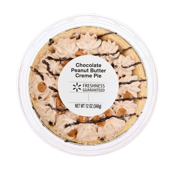 Freshness Guaranteed Chocolate Peanut Butter Creme Pie, 12 oz Tray