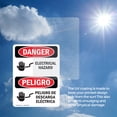 thumbnail image 6 of (2 Pack) Electrical Hazard Bilingual OSHA Danger Sign 5 Inch X 7 Inch Vinyl Label Decal Sticker Weather Resistant, UV Protected for Workplace, Business, and Construction Site, Made in, 6 of 7