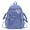 Blue, variant on College Student Large Capacity Nylon Backpack Itabag Japanese Clear Pockets School Bag for Badges Pin Display