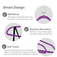 thumbnail image 4 of VECELO 50 Pack Velvet Clothes Hangers with 360 Rotating Hook, Slim Space Saving Suit Hangers, Purple, 4 of 9