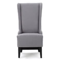 thumbnail image 2 of OYang Dining Chair, Upholstered Back Rest Seat Accent Chair with Birch Wood Legs, Leisure Chair for Restaurants Living Rooms Kitchen Dining Room Office, 2 of 7