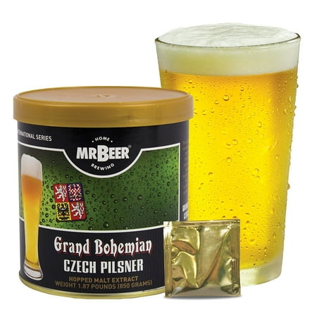 Mr. Beer Czech Pilsner Craft Beer Refill Kit, Contains Hopped Malt Extract Designed for Consistent, Simple and Efficient