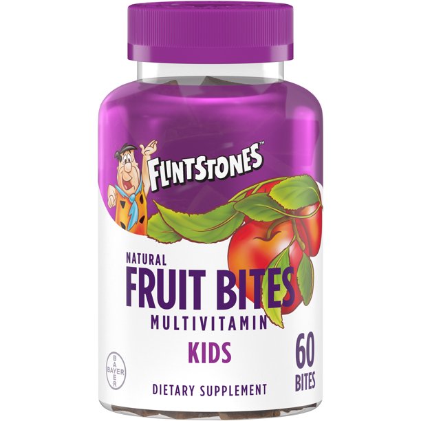 Flintstones Kids Natural Fruit Bites Multivitamin, 60 Count Walmart
