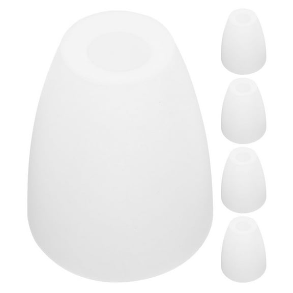 Topbathy 5pcs Pendant Lamp Shade White Plastic Durability Indoor Lighting Home Decor