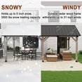 thumbnail image 4 of Mondawe 12x20 ft Hardtop Gazebo Sturdy And Weather-Resistant Galvanized Steel Roof, 4 of 10