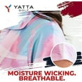 thumbnail image 2 of Yatta Golf Womens Standout Performance Short Sleeve Golf Polo Shirt (Summer Ice, Medium), 2 of 4