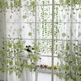 thumbnail image 4 of FAMTKT Peony Sheer Curtain Tulle Window Voile Drape Valance 1 Panel Fabric Living Room Curtains, 4 of 8