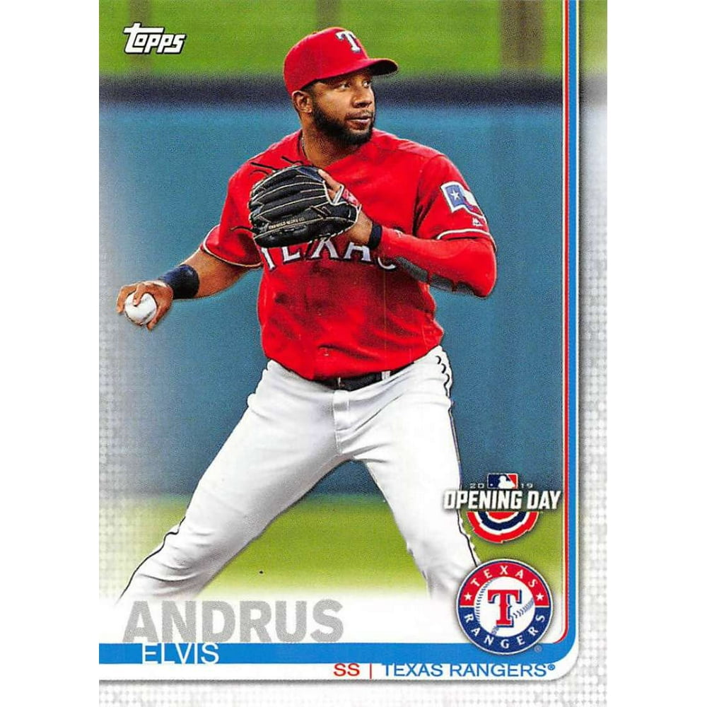2019 Topps Opening Day 180 Elvis Andrus Texas Rangers Baseball Card