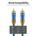 thumbnail image 3 of EMK Subwoofer Cable (3.3 ft/1m) -Digital Coaxial/Subwoofer Cable Dual Shielded with Gold Plated RCA to RCA Connectors -Top Blue Series, 3 of 6