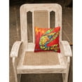 thumbnail image 2 of Carolines Treasures MW1134PW1414 Crawfish Hot Craw Canvas Fabric Decorative Pillow  14Hx14W multicolor, 2 of 4
