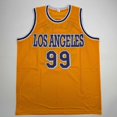 thumbnail image 4 of Autographed/Signed Chevy Chase Fletch Los Angeles LA Yellow Basketball Jersey Beckett BAS COA, 4 of 4