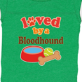 thumbnail image 4 of Inktastic Bloodhound Loved by a (dog Breed) Boys or Girls Baby Bodysuit, 4 of 5