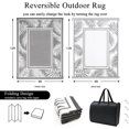 thumbnail image 2 of Outdoor Rug ;x; Reversible Boho Plastic Straw Patio Deck Camping Rugs Indoor Outdoor Portable RV Mat Carpet for Outside Porch Balcony Backyard Beach Pool, 2 of 9