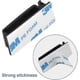 thumbnail image 3 of 50pcs Black Adhesive Cable Clips, Cable Tidy, Electrical Wire Organizer Cable Management, 3 of 4