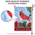 thumbnail image 4 of America Forever Red Cardinal Garden Flag Double Sided Vertical 12.5 x 18 inches for Outdoor, Yard, Porch Welcome Winter Happy Holidays Snowbirds Snowfall Red Flowers Garden Décor, 4 of 7