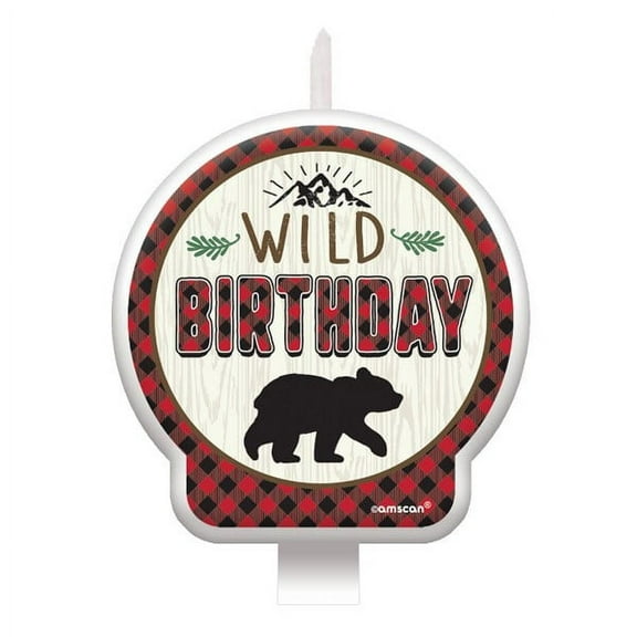 Various 1st Birthday 'Little Lumberjack' Cake Candle (1 Piece)